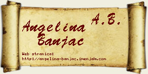 Angelina Banjac vizit kartica